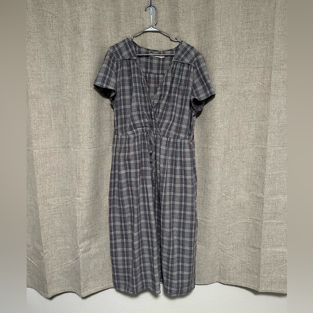 Christy Dawn Dawn Dress in Azure Hunter Plaid 2X